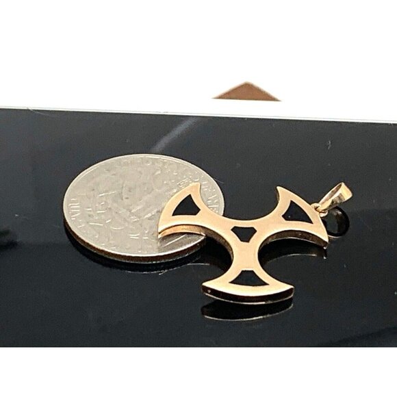 Glamira 14K Rose Gold Pendant Gerard Celtic Cross Talisman of Sacred 3 Symbol - Picture 6 of 7